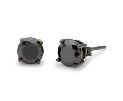 Donatello Gian Sterling Silver Created Black Onyx Earrings