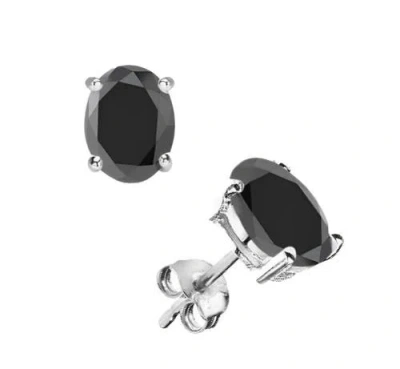 Donatello Gian Sterling Silver Created Black Onyx Studs