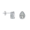 Donatello Gian Sterling Silver Crystal Studs In Silver