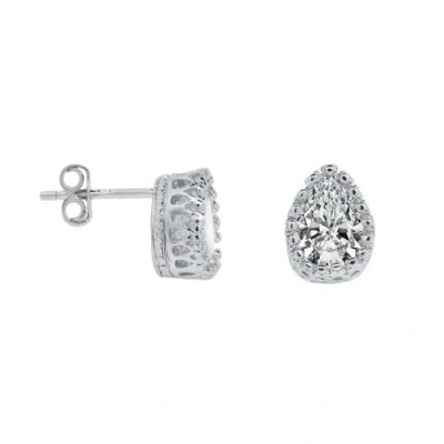 Donatello Gian Sterling Silver Crystal Studs