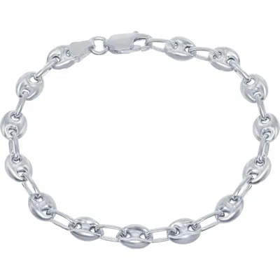 Donatello Gian Sterling Silver Fancy Link Bracelet