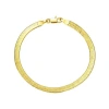 Donatello Gian Sterling Silver Flat Bracelet In Gold