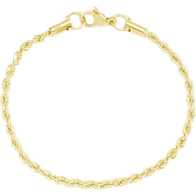 Donatello Gian Sterling Silver Gold-plated Rope Bracelet