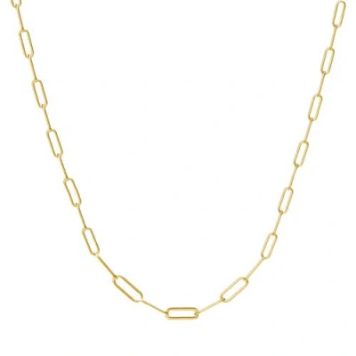 Donatello Gian Sterling Silver Gold-tone Paperclip Necklace