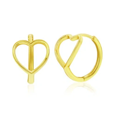 Donatello Gian Sterling Silver Heart Earrings