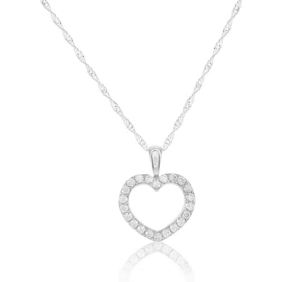 Donatello Gian Sterling Silver Heart Necklace
