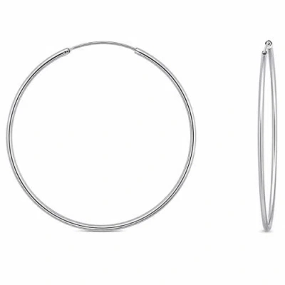Donatello Gian Sterling Silver Large Endless Tube Hoops