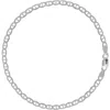 Donatello Gian Sterling Silver Link Anklet In Silver