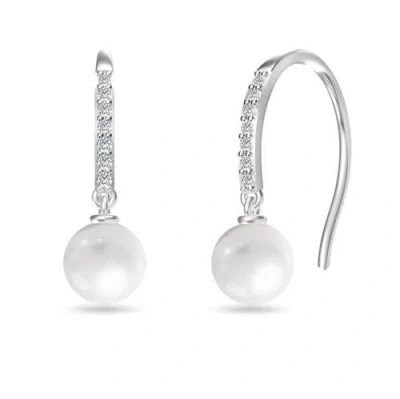 Donatello Gian Sterling Silver Pearl And Crystal Earrings