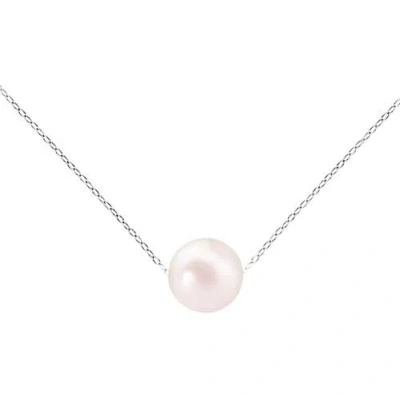Donatello Gian Sterling Silver Pearl Necklace In Pink