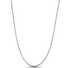 Donatello Gian Sterling Silver Rhodium Plated Thin Rope Necklace In Silver
