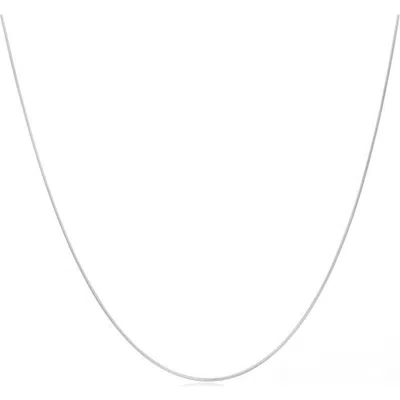Donatello Gian Sterling Silver Rounded Snake Necklace