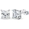 Donatello Gian Sterling Silver Square Studs In Silver