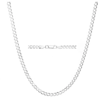 Donatello Gian Sterling Silver Thick Curb Chain Necklace