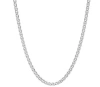 Donatello Gian Sterling Silver Thick Flat Link Chain In Silver