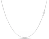 Donatello Gian Sterling Silver Thin Curb Chain Necklace In Silver