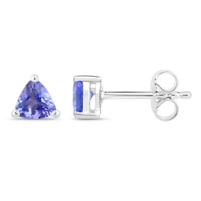 Donatello Gian Sterling Silver Triangle Tanzanite Earrings