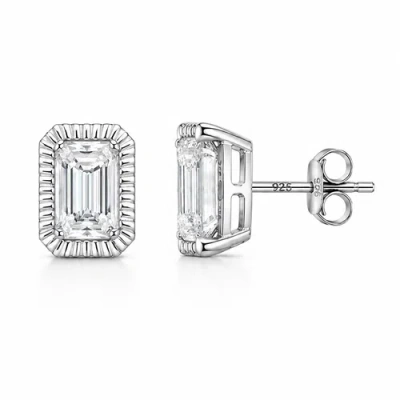 Donatello Gian Sterling Silver Vintage Inspired Studs In Metallic