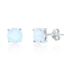 Donatello Gian Sterling Silver White Opal Studs In White