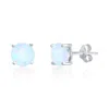 Donatello Gian Sterling Silver White Opal Studs In Multi