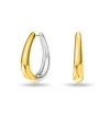 Donatello Gian Two Tone Hoop Earrings
