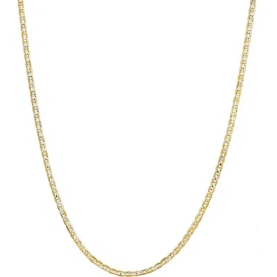 Donatello Gian Two-tone Sterling Silver Necklace In Gold