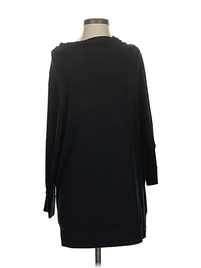 Pre-owned Doncaster Collection 3/4 Sleeve Top Black Cowl Neck Tops