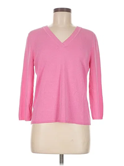 Pre-owned Doncaster Collection 3/4 Sleeve T-shirt In Pink