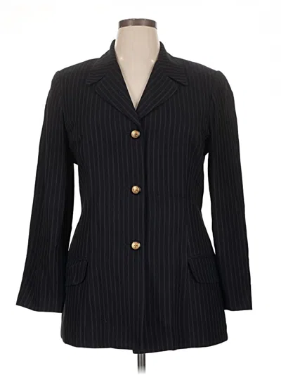 Pre-owned Doncaster Collection Blazer Jacket In Black