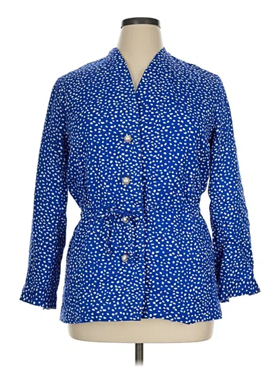 Pre-owned Doncaster Collection Blazer Jacket In Blue