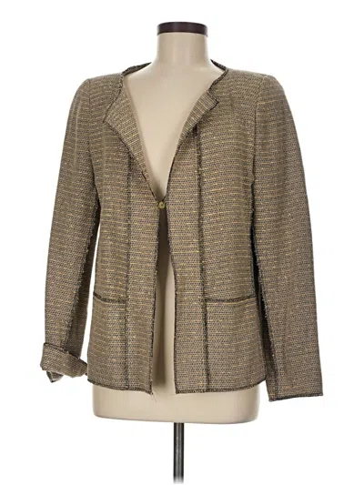 Pre-owned Doncaster Collection Blazer Jacket In Gold