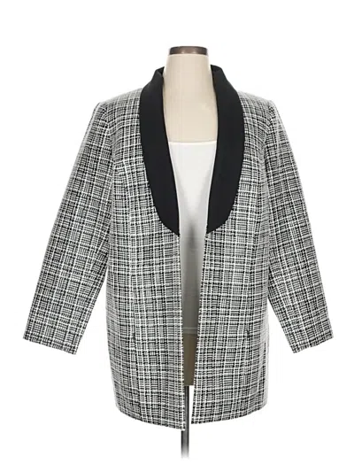 Pre-owned Doncaster Collection Blazer Jacket In Gray