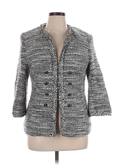Pre-owned Doncaster Collection Blazer Jacket In Gray