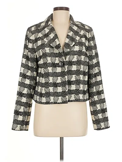 Pre-owned Doncaster Collection Blazer Jacket In Gray