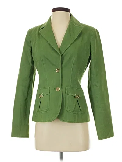 Pre-owned Doncaster Collection Blazer Jacket In Green