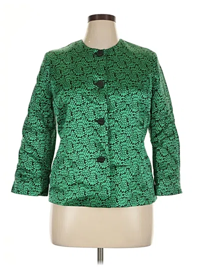 Pre-owned Doncaster Collection Blazer Jacket In Green