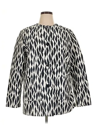 Pre-owned Doncaster Collection Blazer Jacket In Ivory