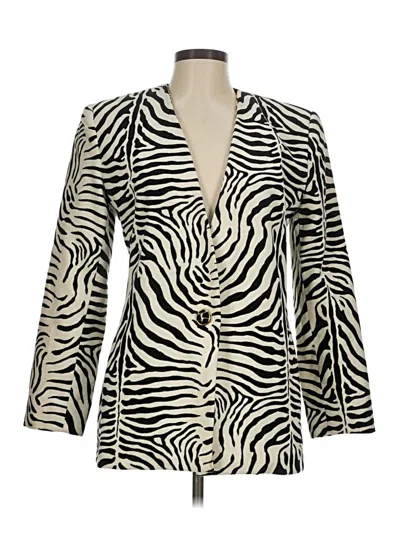 Pre-owned Doncaster Collection Blazer Jacket In Ivory