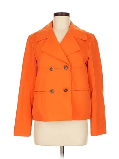 Pre-owned Doncaster Collection Blazer Jacket In Orange