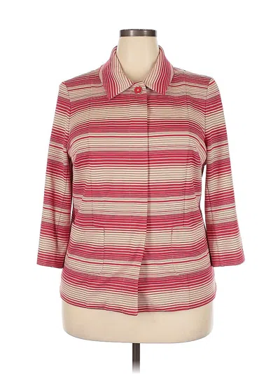 Pre-owned Doncaster Collection Blazer Jacket In Red