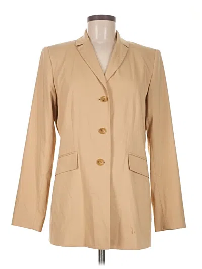 Pre-owned Doncaster Collection Blazer Jacket In Tan