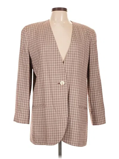 Pre-owned Doncaster Collection Blazer Jacket In Tan