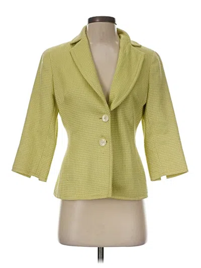 Pre-owned Doncaster Collection Blazer Jacket In Yellow