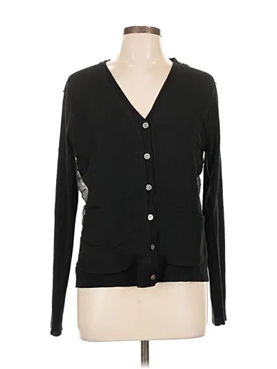 Pre-owned Doncaster Collection Cardigan Sweater In Black