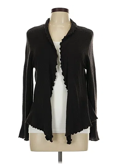 Pre-owned Doncaster Collection Cardigan Sweater In Black
