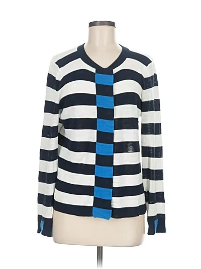 Pre-owned Doncaster Collection Cardigan Sweater In Blue