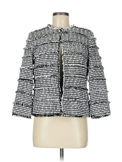 Pre-owned Doncaster Collection Cardigan Sweater In Gray