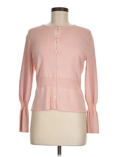 Pre-owned Doncaster Collection Cardigan Sweater In Pink