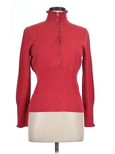 Pre-owned Doncaster Collection Cardigan Sweater In Red