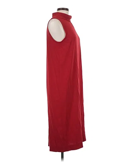 Pre-owned Doncaster Collection Casual Dress In Burgundy